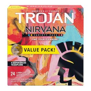 Trojan Nirvana Variety Pack Condoms - 24 Count