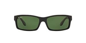 Ray-Ban RB4151 Black Polarized Rectangular Sunglasses