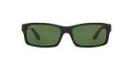 Ray-Ban RB4151 Black Polarized Rectangular Sunglasses