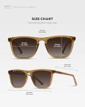 WearMe Pro Polarized Brown Square Sunglasses for Men