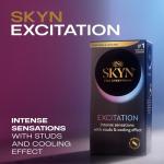 SKYN Excitation Studded Condoms - 12 Ultra-Thin