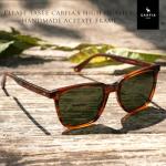 CARFIA Polarized Retro Square Sunglasses for Men