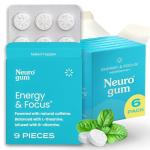 NeuroGum Energy & Focus Peppermint Gum – 6 Pack