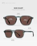 Men's Polarized Square Sunglasses - Retro Style