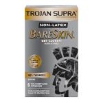 Trojan Supra Bareskin Non-Latex Lubricated Condoms