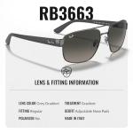 Ray-Ban RB3663 Square Sunglasses with Eyewear Kit