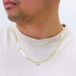 14K Yellow Gold Flexible Herringbone Chain Necklace