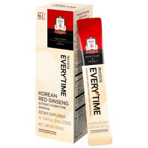 Korean Red Ginseng Extract Energy Boost Sticks