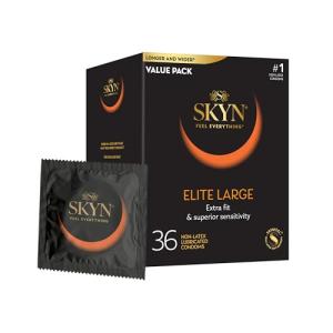 SKYN Elite Large Non-Latex Lubricated Condoms, 36 Count