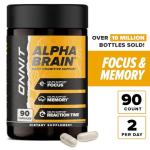 ONNIT Alpha Brain Focus & Memory Capsules 90 Count