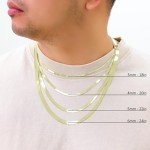 14K Yellow Gold Flexible Herringbone Chain Necklace