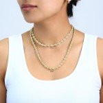 10K Yellow Gold 6mm Rope Chain Necklace for Men