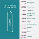 GLYDE Slimfit Vegan Ultra-Thin Condoms - 12 Pack
