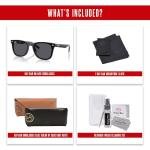 Ray-Ban RB4420 Black Square Sunglasses + Accessory Kit