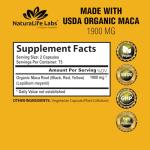 Organic Maca Root – 1900 mg for Energy Boost