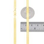 14K Yellow Gold Flexible Herringbone Chain Necklace