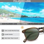 CARFIA Polarized Retro Sunglasses for Men