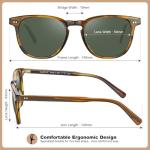 CARFIA Polarized Retro Sunglasses for Men