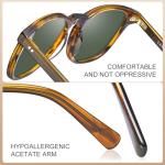 CARFIA Polarized Retro Sunglasses for Men