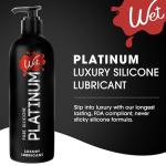 Wet Platinum Ultra Smooth Silicone Lube, 16 fl oz
