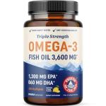 Triple Strength Omega 3 Fish Oil Softgels