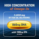 Triple Strength Omega 3 Fish Oil Softgels