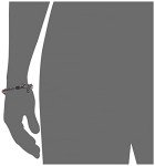 AX Armani Exchange Men's Black Steel Chain Bracelet