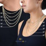 10K Yellow Gold 6mm Rope Chain Necklace for Men