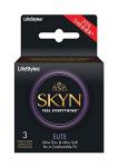 Skyn Elite Non-Latex Lubricated Condoms, 3 Pack