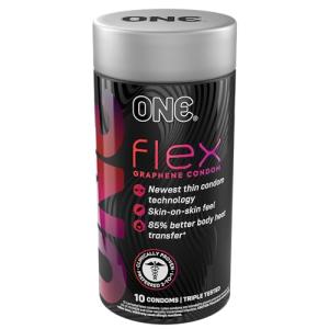 ONE® Flex™ Ultra Thin Graphene Condoms - 10 Count