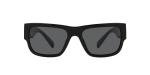 Versace Men's Black Frame Sunglasses with Grey Lenses