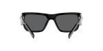 Versace Men's Black Frame Sunglasses with Grey Lenses