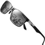 DUCO Men's Lightweight Polarized Rectangle Sunglasses
