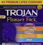 Trojan Pleasure Pack Lubricated Condom Variety (80 Pack)