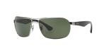 Ray-Ban RB3492 Gunmetal Green Polarized Sunglasses