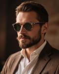 CARFIA Men's Retro Polarized Sunglasses with UV Protection