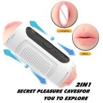 Hands-Free Male Masturbator with Vibrating Action