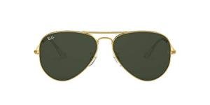 Ray-Ban Classic Gold Black Aviator Sunglasses 58mm