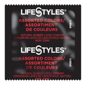 Lifestyles 24 Pack Assorted Color Condoms