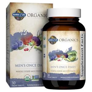 Once Daily Organic Multivitamin for Men, 30 Tablets