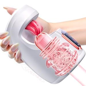 Men's Masturbator with 10 Thrusting & Licking Modes