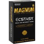 Trojan Magnum Ecstasy Large Lubricated Condoms, 10 Pack