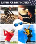DUCO Polarized Rectangle Sunglasses for Men