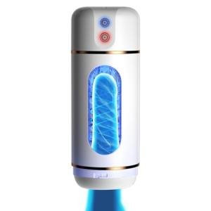Hands-Free Electric Male Masturbator Machine (White)