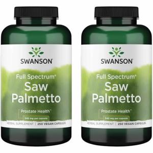 Swanson Saw Palmetto Prostate Support Supplement 2 Pack