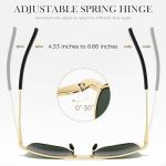 SUNGAT Real Glass Aviator Sunglasses for Men