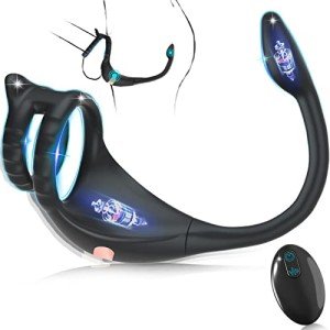 Remote Control Vibrating Cock Ring & Butt Plug