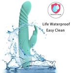 Silent Silicone Rabbit Ears Pleasure Toy Set