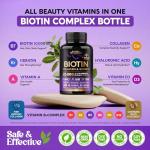 Biotin and Collagen Hair Growth Supplement - 60 Capsules