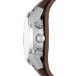 Fossil Men's Silver and Brown Chronograph Watch